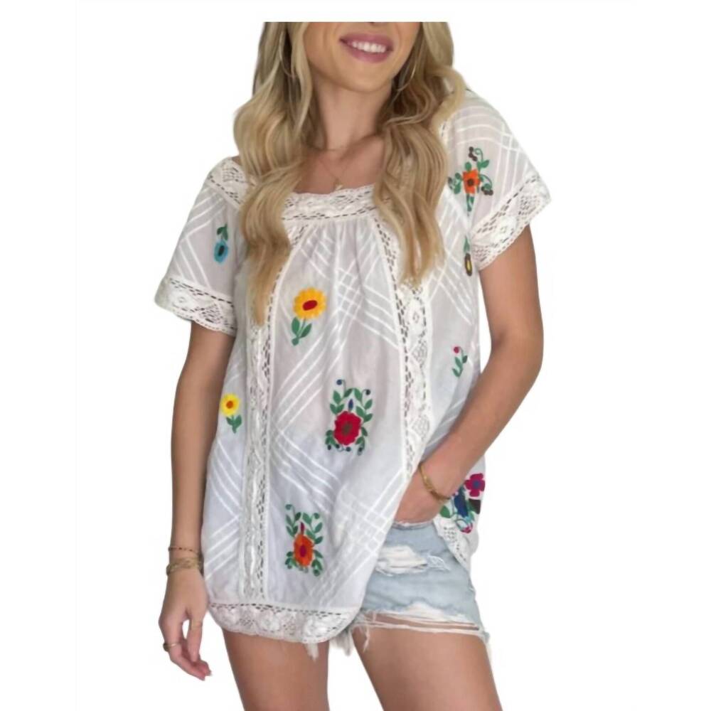 NEW FOX IN GOWN flora tunic in white